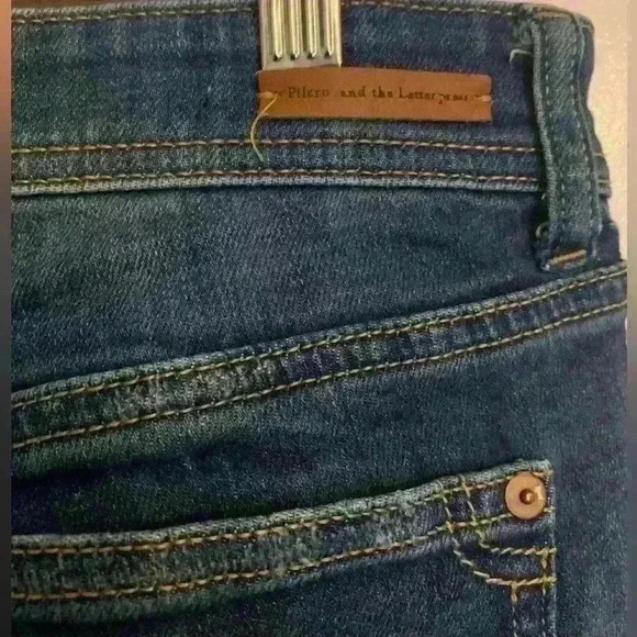 Pilcro and the Letterpress Distressed Slim Boyfriend Jeans, Womens Size 25 - Picture 8 of 9